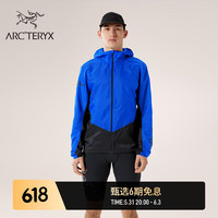 ARC'TERYX 始祖鸟 ARC’TERYX始祖鸟 NORVAN WINDSHELL HOODY 轻量 男子 风壳夹克 群青蓝/蓝黑色 L