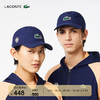 LACOSTE法国鳄鱼男女同款24夏季新款潮流logo鸭舌帽棒球帽|RK6388 423/深蓝 S