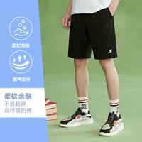 XTEP 特步 夏季男篮球系列针织中裤运动裤棉质亲肤跑步裤
