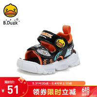 B.Duck 小黄鸭童鞋夏季新款凉鞋软底防滑耐磨潮 彩兰