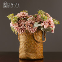 TGSIR 藤格先生 美式千層太陽花仿真花向日葵花束套裝客廳電視柜臥室假花裝飾擺件