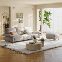 CHEERS 芝华仕 现代极简真皮直排沙发大户型轻奢客厅家用家具芝华士3126白三A