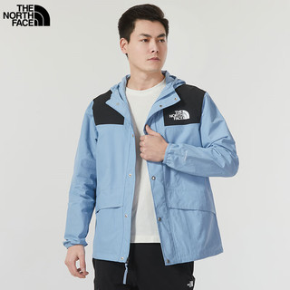 北面（The North Face）冲锋衣款2024春季上衣户外运动夹克透汽舒适防风休闲外套 QEO/蓝色 L/175