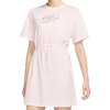 NIKE 耐克 女装夏新款粉色透气休闲中长款收腰显瘦短袖连衣裙DD5783-640 M