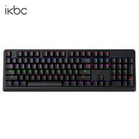 ikbc 机械键盘游戏背光樱桃cherry轴有线键盘 R310 黑色 彩光 红轴