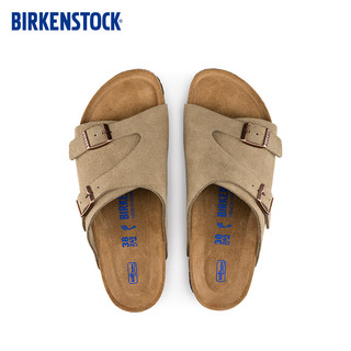 BIRKENSTOCK勃肯软木拖鞋男女款外穿休闲凉拖拖鞋zurich系列 女款米色1009533 43