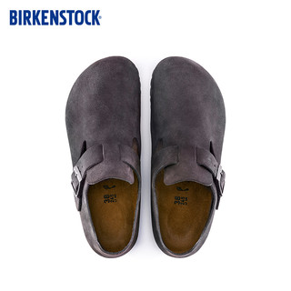 BIRKENSTOCK勃肯软木秋冬时尚休闲鞋男女款London系列 灰色女款1014967 37