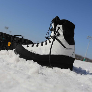 CRISPI意大利登山鞋男户外防水高帮冰面防滑冬季徒步鞋女Monaco winter 熊猫白 45