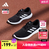 adidas 阿迪达斯 Coreracer 男子跑鞋 FX3581 黑色/白色 42.5