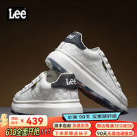 Lee 618男鞋休闲鞋设计感小白鞋男生时尚经典板鞋舒适百搭白色鞋子男 黑色 41