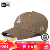 NEW ERA 纽亦华 MLB棒球帽子情侣复古运动NY弯檐帽小标字母软顶920 13571700-卡其色