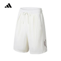 adidas 阿迪达斯 运动裤男夏季新款纯色字母LOGO松紧系带休闲短裤 JC8215