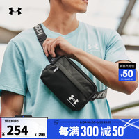 安德玛 UNDERARMOUR）秋冬Loudon男女训练运动系腰斜挎包1378418 黑色001 均码