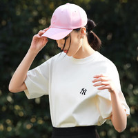MLB 男女情侣运动纯色刺绣小logoT恤时尚3ATSB1143