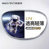 winsee 万新 官方旗舰 1.74高清极薄镜片+多镜框可选（支持邮寄和升级镜框）