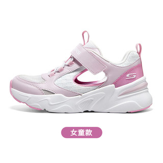 斯凯奇（Skechers）斯凯奇气泡熊童鞋男女童镂空凉鞋夏季款儿童运动鞋子 蜜桃气泡熊/白色/粉色/PKW 39码