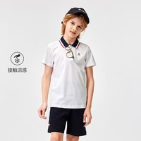 暇步士 童装男童夏季短袖Polo衫轻薄透气短袖上衣跑步网球服