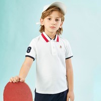 暇步士 男童短袖Polo衫夏装短袖T恤轻薄冰爽透气网球跑步运动T恤