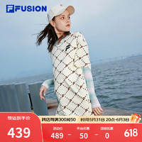 FILA FUSION 斐乐潮牌女子针织连衣裙夏宽松潮流运动裙子 仿古白-IV（宽松版型） 185/100A/XXXL