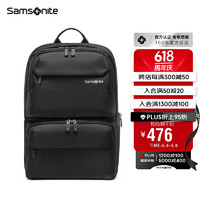 Samsonite 新秀麗 電腦包15.6英寸男女雙肩背包書包商務背包旅行包36B 黑色
