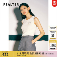 诗篇（PSALTER）女装春秋白色圆领修身显瘦毛衫针织背心 白色 36