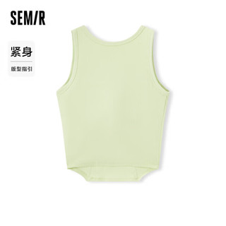 森马（Semir）背心女短款紧身字母2024夏季圆领上衣显瘦100324102001