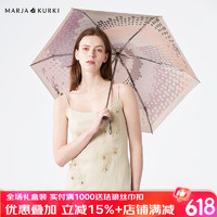 MARJA KURKI 玛丽亚古琦 玛丽亚.古琦（MARJA KURKI）太阳伞防紫外线 轻便加厚彩胶防晒遮阳伞 印花五折晴雨伞 紫色 6骨