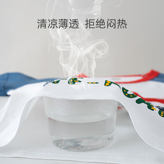 猫人（MiiOW）儿童短袖套装夏季纯棉薄款宝宝睡衣服男小童运动两件套 小汽车140