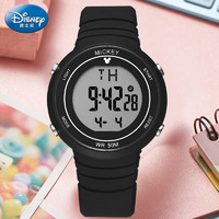 Disney 迪士尼 电子表防水学生手表女童夜光腕表儿童运动初高中生女孩大童中学手表