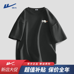 warrior回力短袖t恤男夏季潮牌宽松男士熊猫体恤青少年ins潮流休闲