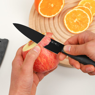 張小泉 张小泉水果刀家用不锈钢抗菌刀具削皮刀带鞘果皮刀瓜果刀
