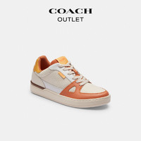 COACH 蔻驰 奥莱女士CLIP COURT低帮平底运动鞋休闲鞋网面舒适