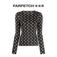 MARINE SERRE [明星同款] Marine Serre女士新月印花上衣FARFETCH发发奇