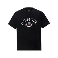 TOMMY HILFIGER 百搭休闲时尚短袖T恤09T4275 黑色 M