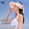 清凉一夏、PLUS会员：VVC 大檐空顶防晒帽 发带款