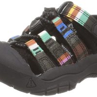 移动专享：KEEN Newport H2 封闭式鞋头水凉鞋，Raya 黑色，12 美国中性小童款