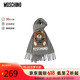 MOSCHINO 女士小熊图案羊毛秋冬围巾 30033M2781 灰色