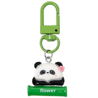 MUSWU鑰匙扣創意可愛卡通熊貓掛件