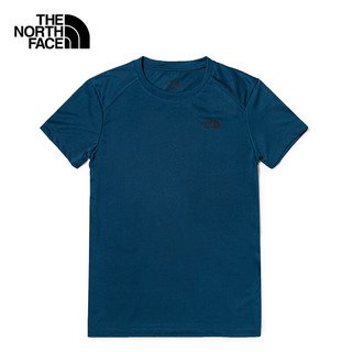 短袖T恤男户外透气速干短袖7WB5 蓝色/N4L M