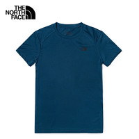 THE NORTH FACE 北面 短袖T恤男户外透气速干短袖7WB5 蓝色/N4L M