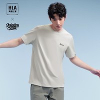 HLA 海澜之家 24夏季纯色新街潮透气男士短袖T恤