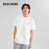 百亿补贴：SKECHERS 斯凯奇 男针织短袖衫舒适透气运动上衣T恤L223M077