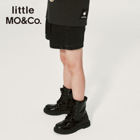 Little MO&CO. little moco童裝女童愛心紐扣純棉牛仔短褲兒童女孩女大童女童褲