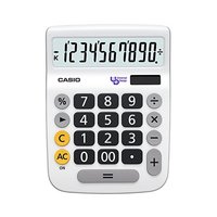 CASIO 卡西欧 通用计算器 10位数 桌面款 DU-10A-N 银色