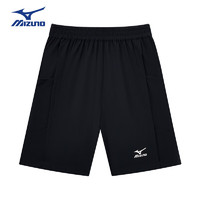 美津浓（MIZUNO）Mizuno儿童短裤夏季百搭运动裤子透气舒适户外休闲男童 黑色   160cm (身高155cm-160cm)