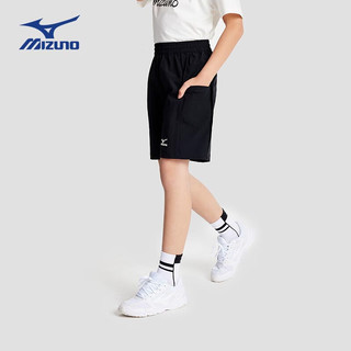 美津浓（MIZUNO）Mizuno儿童短裤夏季百搭运动裤子透气舒适户外休闲男童 米灰色  150cm (身高145cm-155cm)