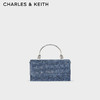 CHARLES&KEITH24夏新品金属手提链条斜挎小方包女CK6-10840559-A