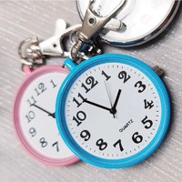 考试手表钥匙扣护士小挂表便携简约大数字老年人怀表学生石英表
