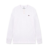 TOMMY HILFIGER 汤米希尔费格（Tommy Hilfiger）男士长袖T恤 小logo 亨利领 09T4076-100