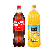 Coca-Cola 可口可乐 Fanta 芬达 可口可乐汽水碳酸饮料1.25L 大瓶装可乐雪碧果粒橙任选 家庭聚会 可乐+果粒橙1.25L  混合装
